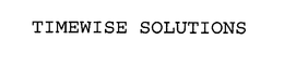 TIMEWISE SOLUTIONS trademark