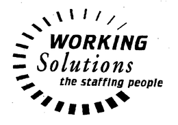 WORKING SOLUTIONS THE STAFFING PEOPLE trademark