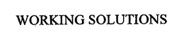 WORKING SOLUTIONS trademark