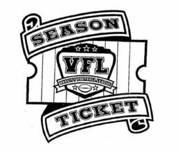 VFL VARSITY FOOTBALL LEAGUE SEASON TICKET trademark