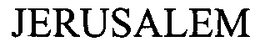 JERUSALEM trademark