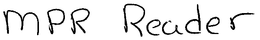 MPR READER trademark