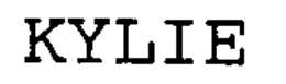 KYLIE trademark