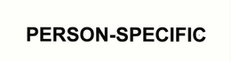 PERSON-SPECIFIC trademark