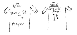 DON'T DO IT PLAYER 1 1/2 trademark