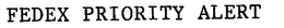 FEDEX PRIORITY ALERT trademark