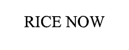 RICE NOW trademark