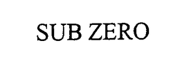 SUB ZERO trademark