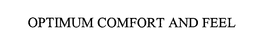 OPTIMUM COMFORT AND FEEL trademark