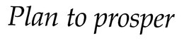 PLAN TO PROSPER trademark