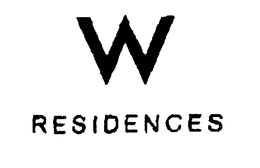 W RESIDENCES trademark