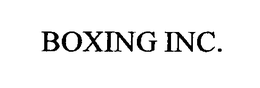 BOXING INC. trademark