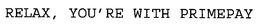 RELAX, YOU'RE WITH PRIMEPAY trademark