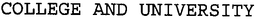 COLLEGE AND UNIVERSITY trademark