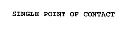 SINGLE POINT OF CONTACT trademark