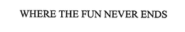 WHERE THE FUN NEVER ENDS trademark