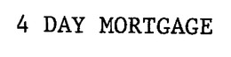 4 DAY MORTGAGE trademark