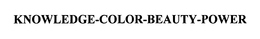 KNOWLEDGE-COLOR-BEAUTY-POWER trademark