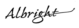 ALBRIGHT trademark
