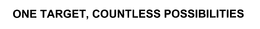 ONE TARGET, COUNTLESS POSSIBILITIES trademark