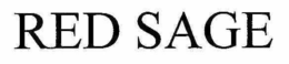 RED SAGE trademark