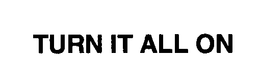 TURN IT ALL ON trademark
