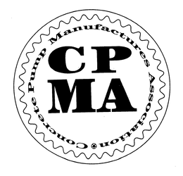 CPMA CONCRETE PUMP MANUFACTURERS ASSOCIATION trademark