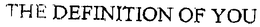 THE DEFINITION OF YOU trademark