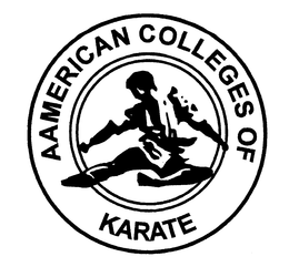 AAMERICAN COLLEGES OF KARATE trademark
