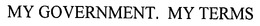 MY GOVERNMENT. MY TERMS trademark