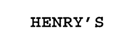 HENRY'S trademark