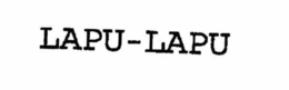 LAPU-LAPU trademark