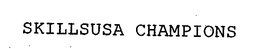 SKILLSUSA CHAMPIONS trademark