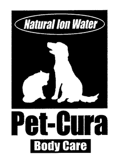 PET-CURA NATURAL ION WATER BODY CARE trademark