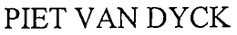 PIET VAN DYCK trademark