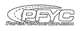 PFYC PARTSFORYOURCAR.COM trademark