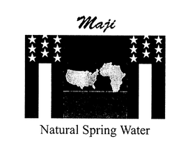 MAJI NATURAL SPRING WATER trademark
