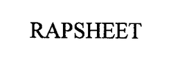 RAPSHEET trademark