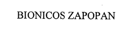 BIONICOS ZAPOPAN trademark