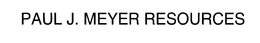 PAUL J. MEYER RESOURCES trademark