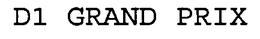 D1 GRAND PRIX trademark
