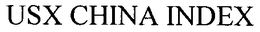 USX CHINA INDEX trademark