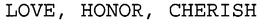 LOVE, HONOR, CHERISH trademark