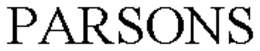 PARSONS trademark