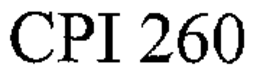 CPI 260 trademark