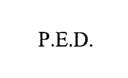 P.E.D. trademark