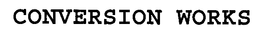 CONVERSION WORKS trademark