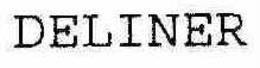DELINER trademark