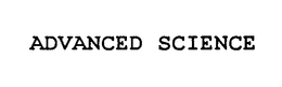ADVANCED SCIENCE trademark
