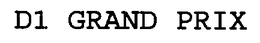 D1 GRAND PRIX trademark